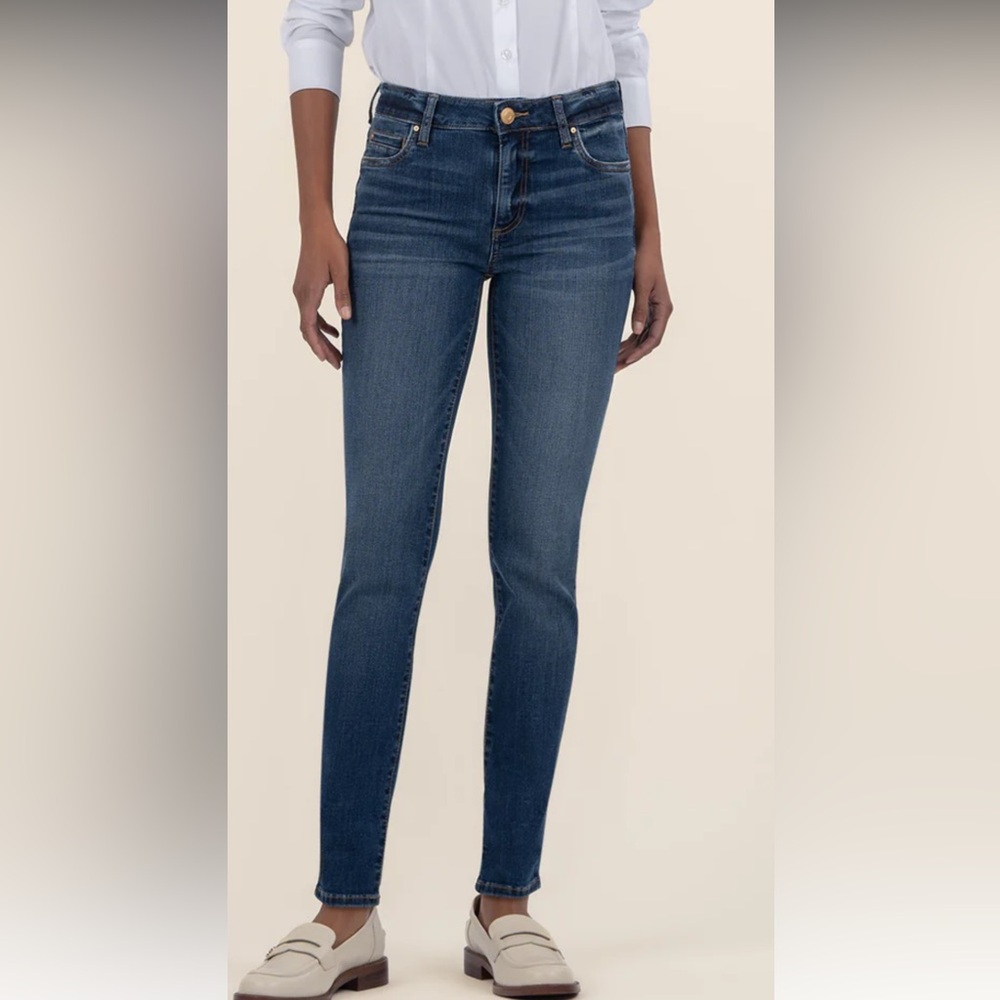 Kut from the Kloth Classic Mid Rise Blue Jeans Festival SZ 8
